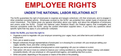NLRB know-your-rights materials give Taco Bell workers clear protections
