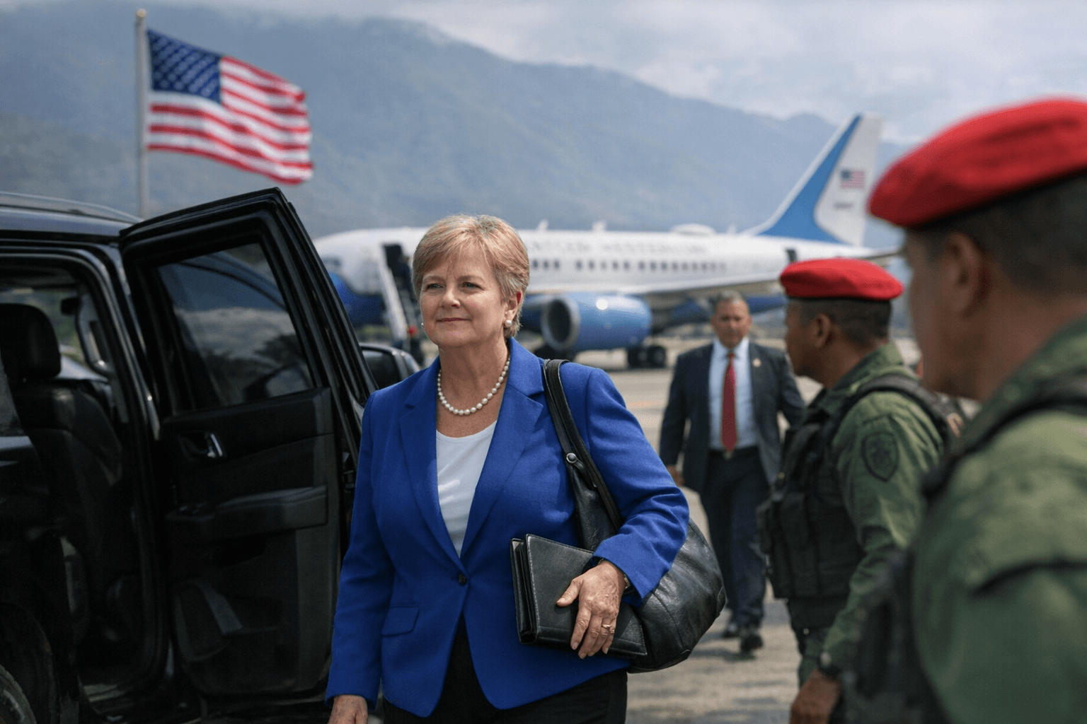 U.S. diplomat Laura Dogu arrives in Caracas to reopen mission after seven years