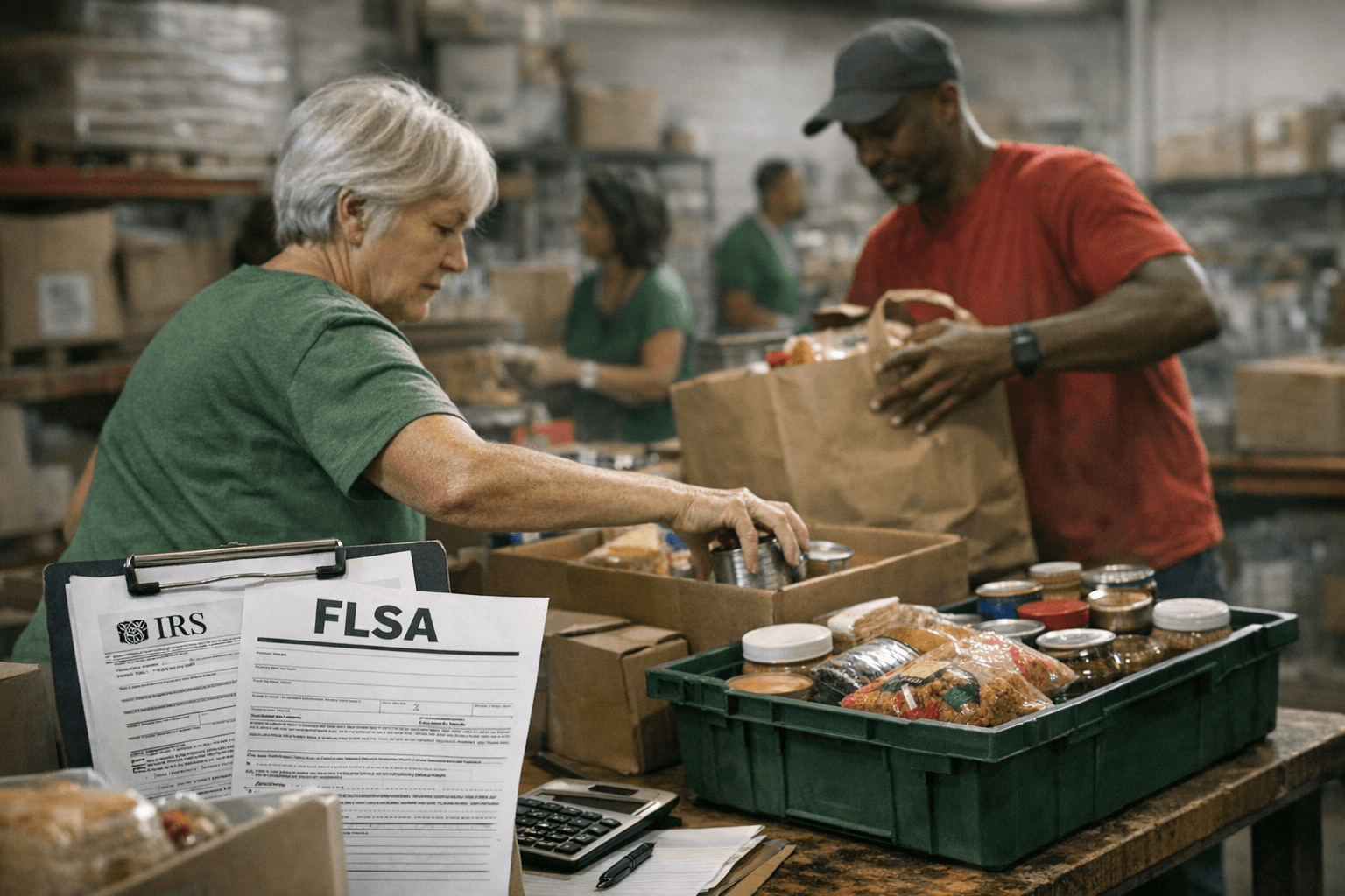 FLSA and IRS Guidance for A Simple Gesture Chapters on Volunteer Status