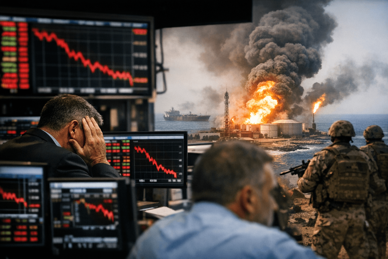 Markets plunge, oil spikes as Iran conflict raises inflation risk