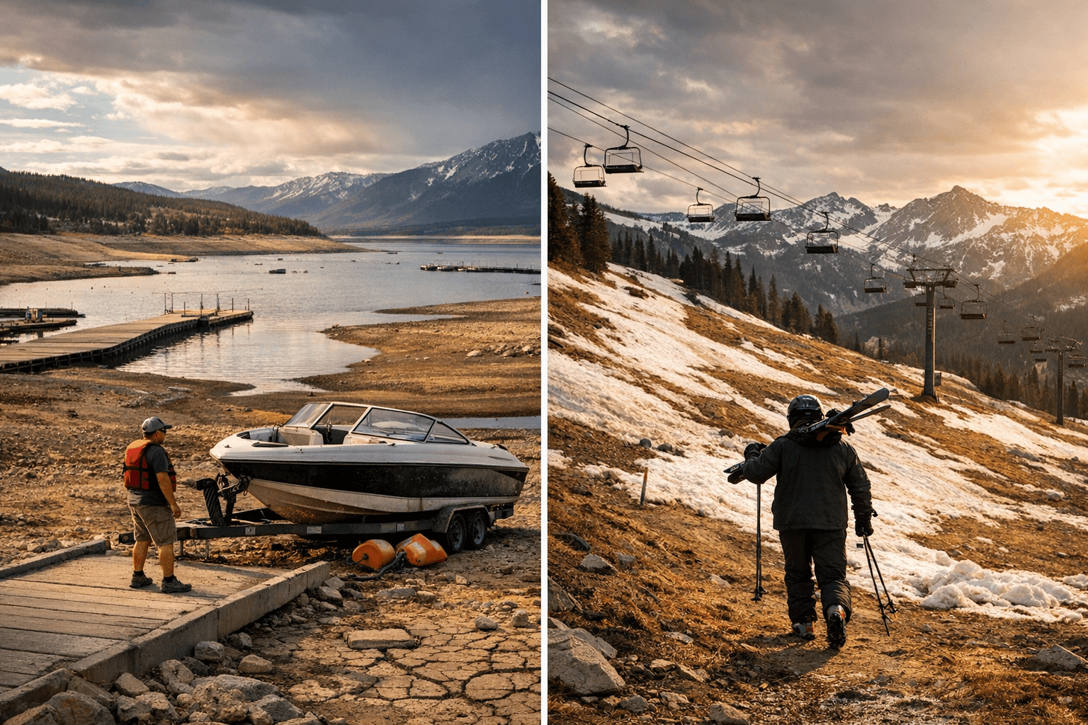 Colorado drought and low reservoirs reshape spring and summer travel plans for skiers and boaters