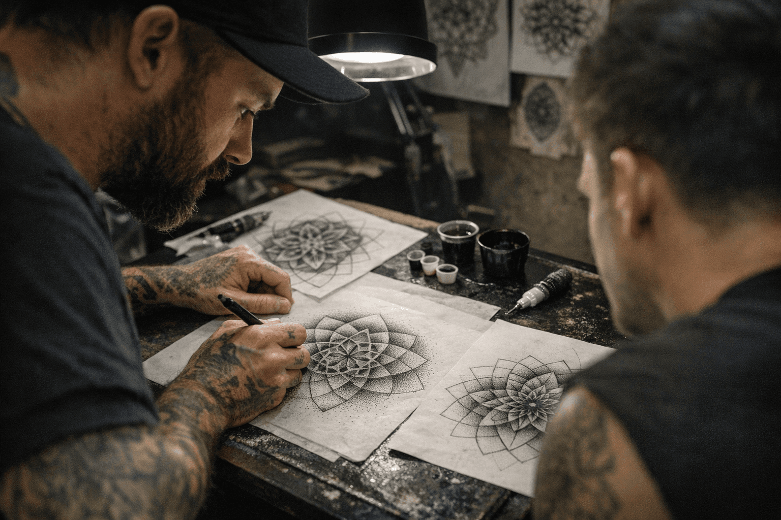 Dotwork Sacred Geometry Tutorial Breaks Down Layering Passes Step by Step