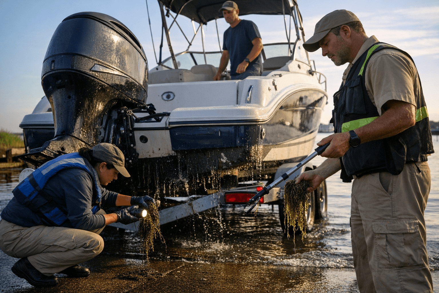 Suffolk County, Stony Brook Launch Free Boat Inspections to Fight Invasive Species