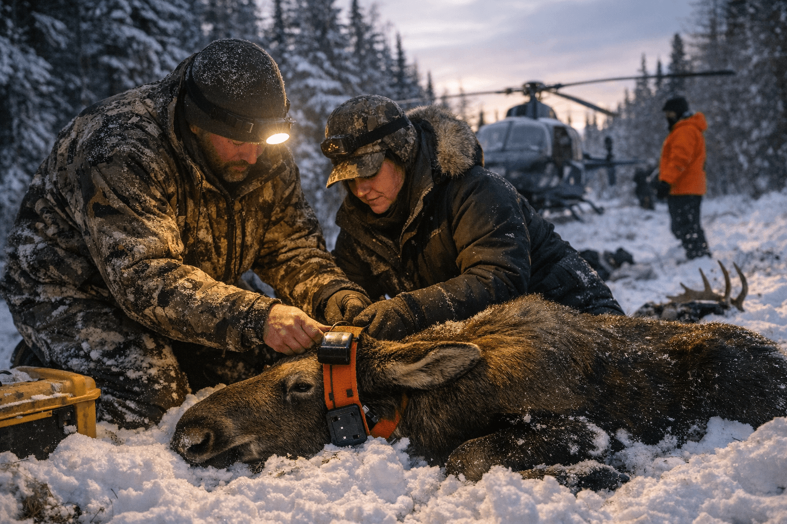 Northern Moose Alliance Collars 60 Juvenile Moose in First Study Winter