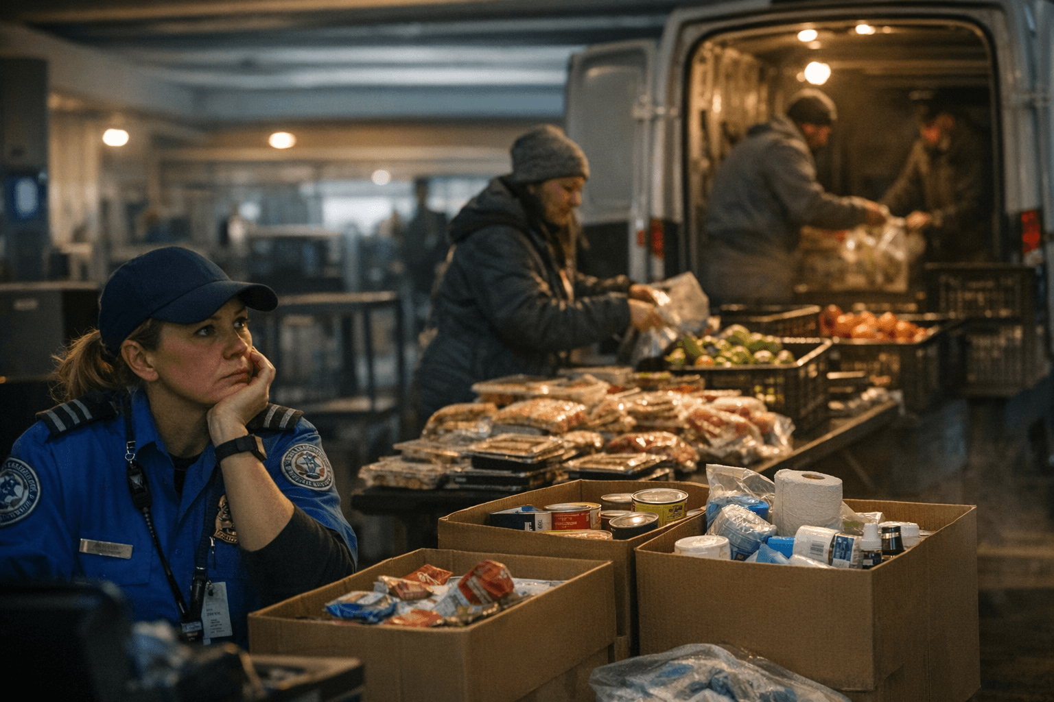 Eugene Airport Collects Donations, Meals for Unpaid TSA Workers During Shutdown