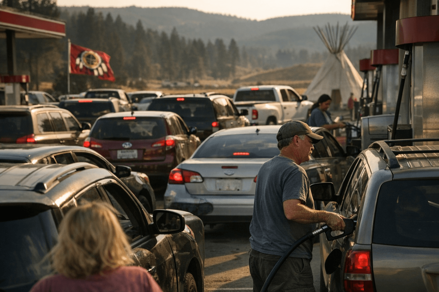 Drivers flock to tribal gas stations as tax exemptions cut prices