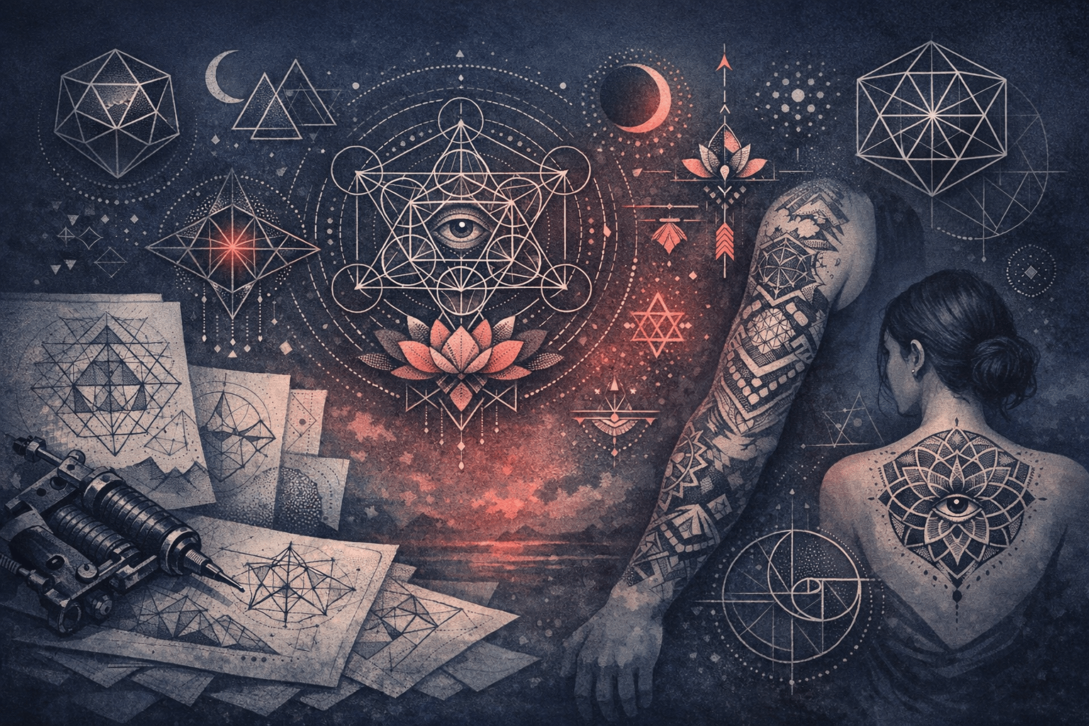 Geometric Tattoos background