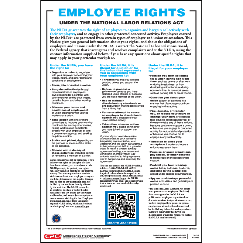 NLRB employee rights poster must-read for Taco Bell crew