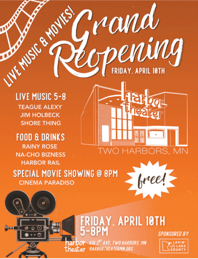 Two Harbors Harbor Theater Sets Grand Reopening After Year-Long Restoration