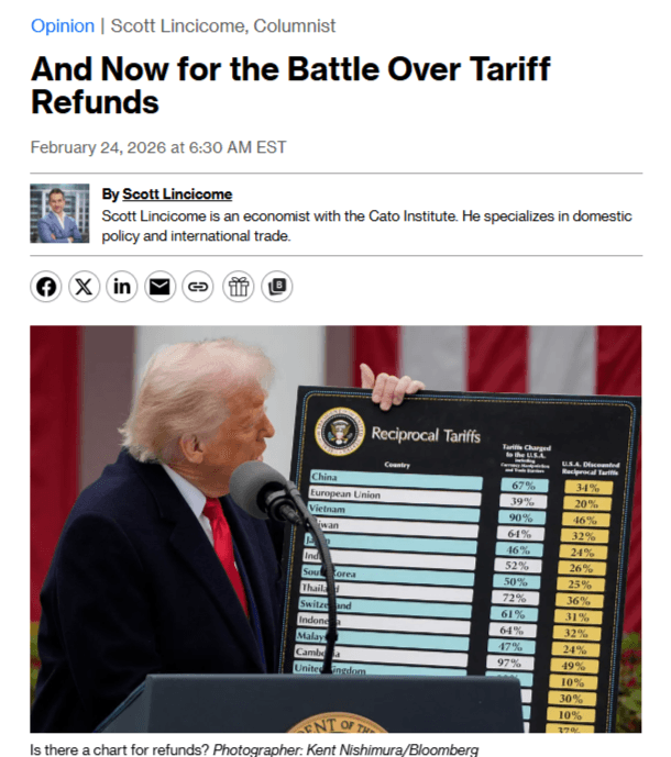 Trump signals fight over $170–$175 billion in tariff refunds, says “it has to get litigated”